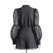 Selah™ | Hollow Flower Leg-Lengthening Suit Dresses