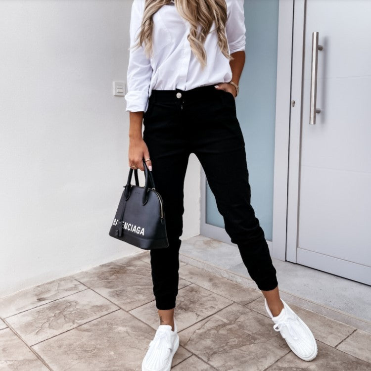 Ellie | Skinny Stretch Pants Black