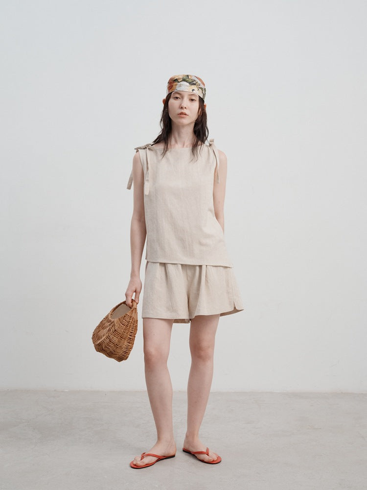 Vesper | High Waist A-line Wide Leg Shorts