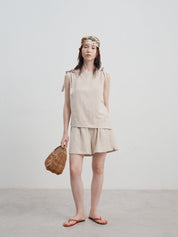 Vesper | High Waist A-line Wide Leg Shorts