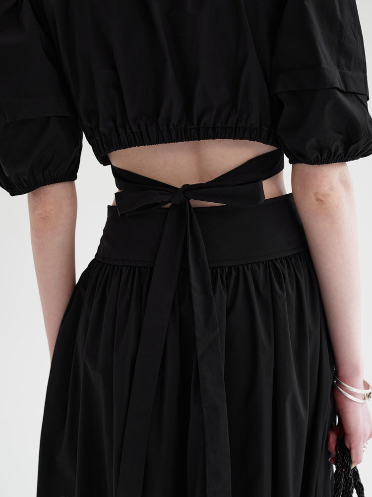Emmeline™ | Summer Black Lady Suit Dresses