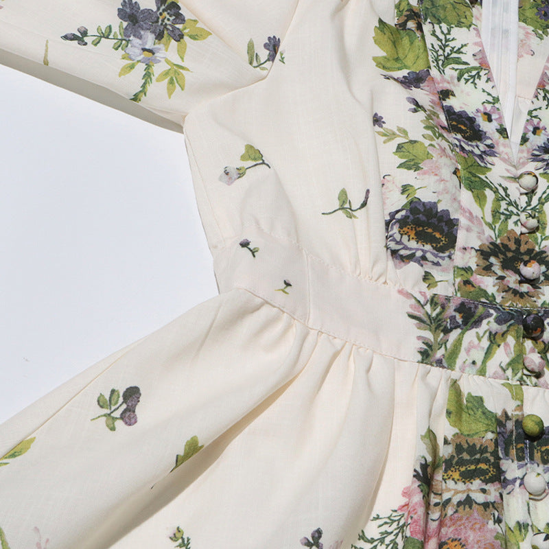 Nicole™ | Lantern Sleeve Floral Dress Dresses
