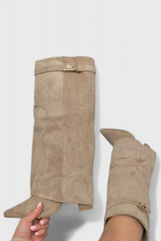 Raya Sleek Everyday Boots Apricot Boots