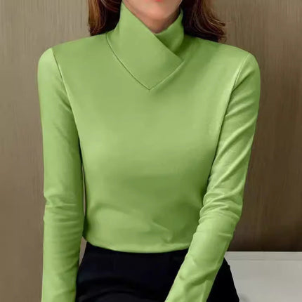 Nancy | Elegant Turtleneck Sweater Green