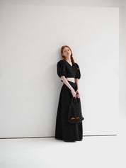 Emmeline™ | Summer Black Lady Suit Dresses