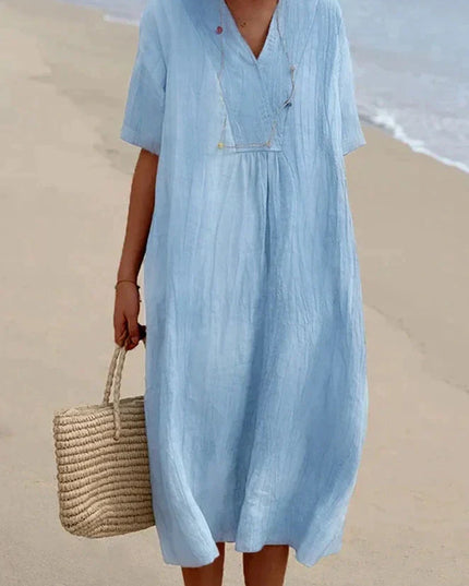 Karyl's Luftiges und Bequemes Sommerkleid Blau Dresses
