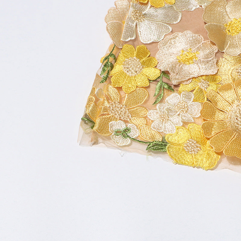 Emilia™ | Floral Puff Sleeve Midi Dress Dress