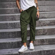 Women's High-Waist Harem Pants with Pockets Trousers