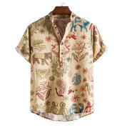 Men's Plus Size 3D Digital Print Short Sleeve Shirt Shirt