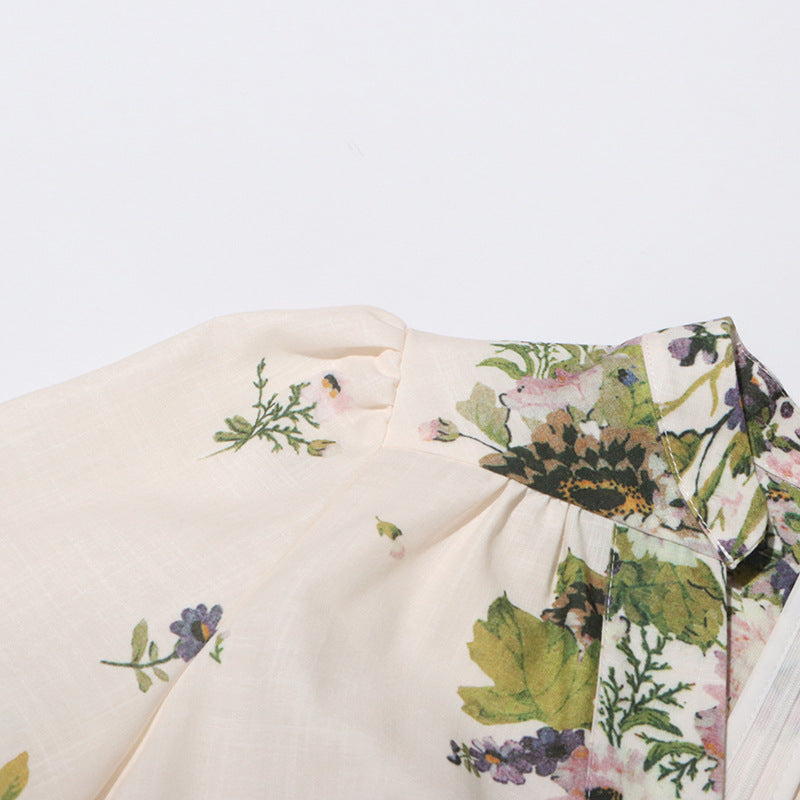 Nicole™ | Lantern Sleeve Floral Dress Dresses
