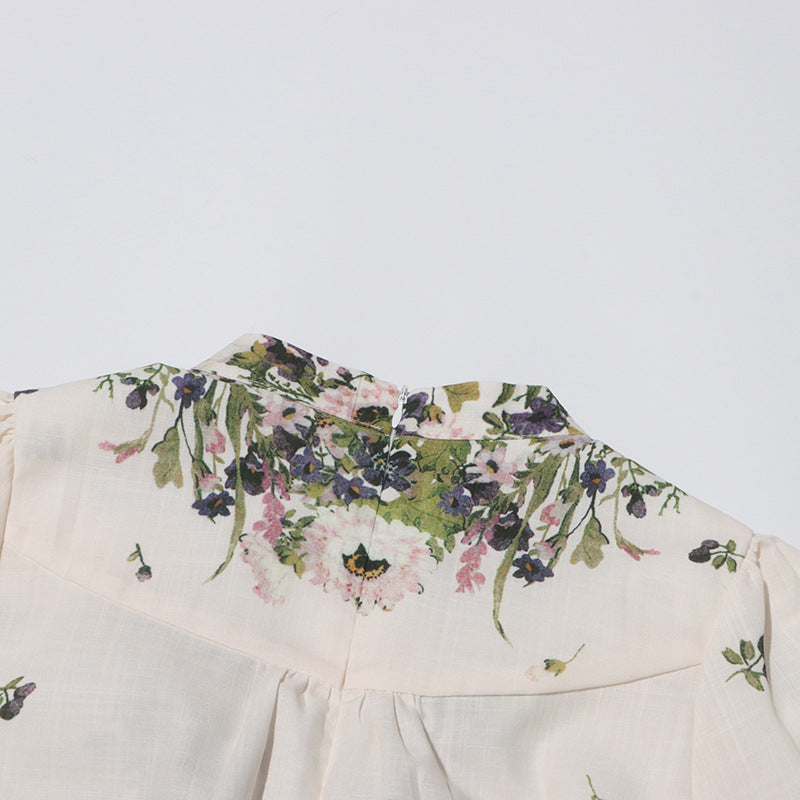 Nicole™ | Lantern Sleeve Floral Dress Dresses