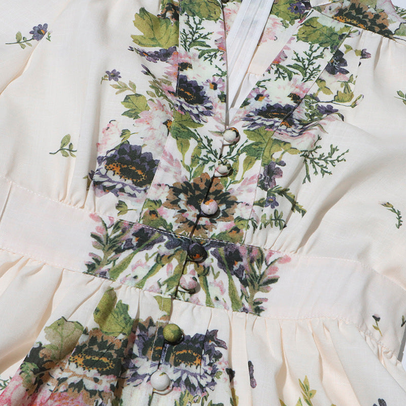 Nicole™ | Lantern Sleeve Floral Dress Dresses