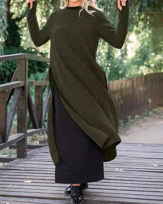 Pauline Laurent | Stylish Loose Layered Dress Green Dresses