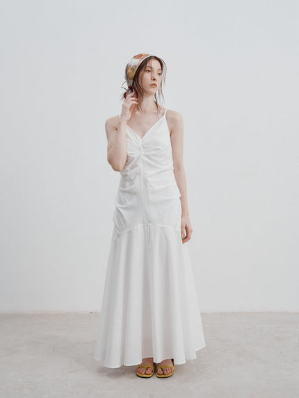 Eve™ | Pleated Summer Dress White Dress