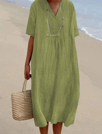 Karyl's Luftiges und Bequemes Sommerkleid Hellgrün Dresses