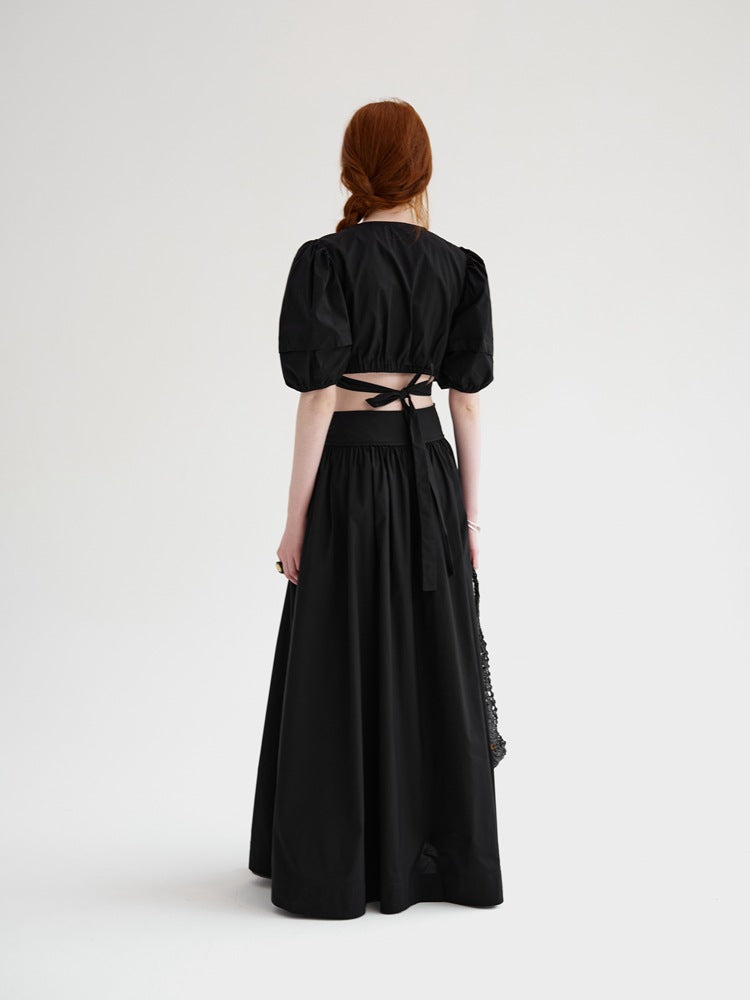 Emmeline™ | Summer Black Lady Suit Dresses