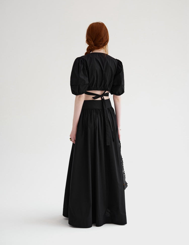 Emmeline™ | Summer Black Lady Suit Dresses