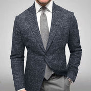 Men's Stylish Linen Blazer Black checked Blazer