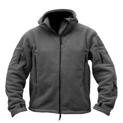 Men's Fleece Windbreaker Jacket Grey Jackets