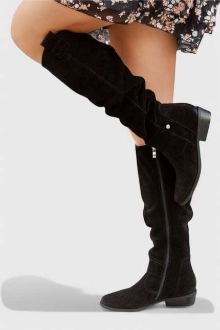 Celine Retro-Inspired High Boots Black Boots