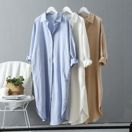 Halena | Long-sleeved shirt Beige Shirt