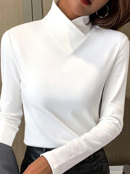 Nancy | Elegant Turtleneck Sweater White
