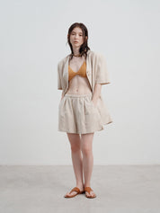 Vesper | High Waist A-line Wide Leg Shorts