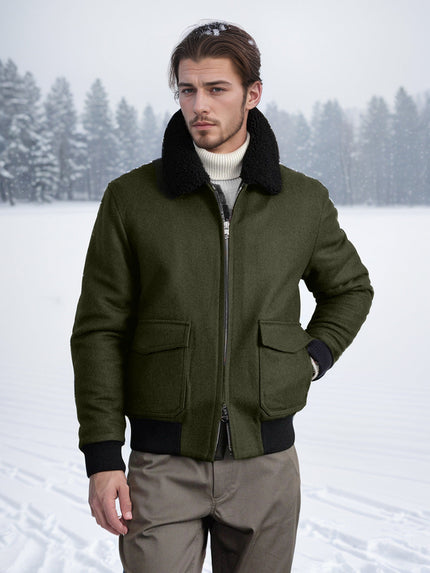Jason | Casual Zip-Up Jacket Army Green