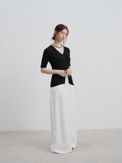 Zuri™ | Ice Silk Knitted Cardigan Blouse Blouse
