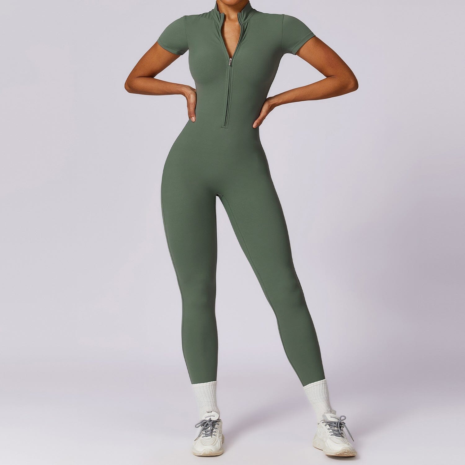 Women's Sportswear Gym Jumpsuit Turquoise Green Jumpsuit