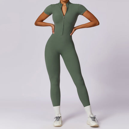 Women's Sportswear Gym Jumpsuit Turquoise Green Jumpsuit