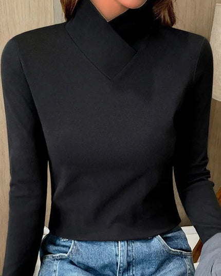 Nancy | Elegant Turtleneck Sweater Black