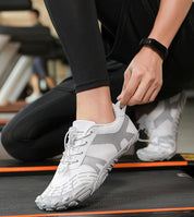 Men's Breathable Hiking Shoes White-grey Hiking Shoes