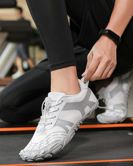 Men's Breathable Hiking Shoes White-grey Hiking Shoes