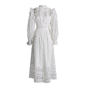 Mackenzie™ | Turtle Necked Lace Long Sleeved Dress Dresses