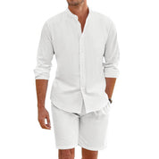 Men’s Beach Shirt & Drawstring Short Set Shirts