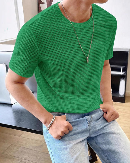 Men's Casual Loose Solid Color Short Sleeve T-Shirt T-Shirts