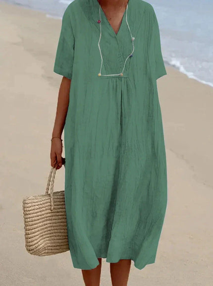 Karyl's Luftiges und Bequemes Sommerkleid Grün Dresses