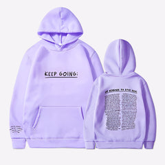 100 Reasons To Stay Alive Hoodie Lavender