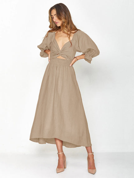 Vivian | Dress Beige Dresses