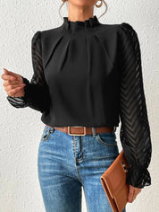 Ruby | Charming blouse Black Dames Tops Kopen