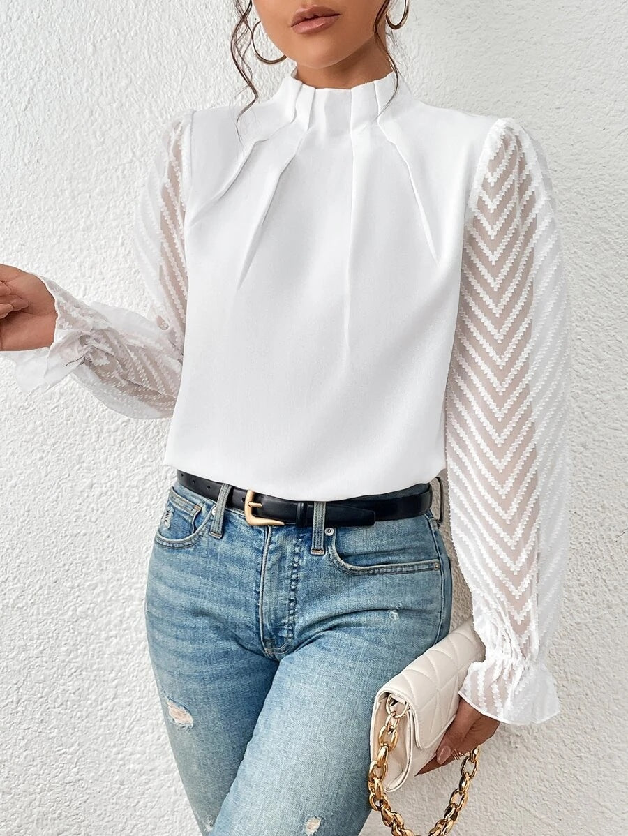 Ruby | Charming blouse White Dames Tops Kopen