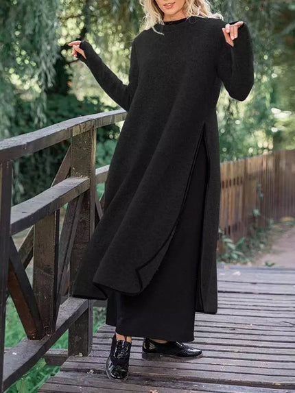 Pauline Laurent | Stylish Loose Layered Dress Black Dresses