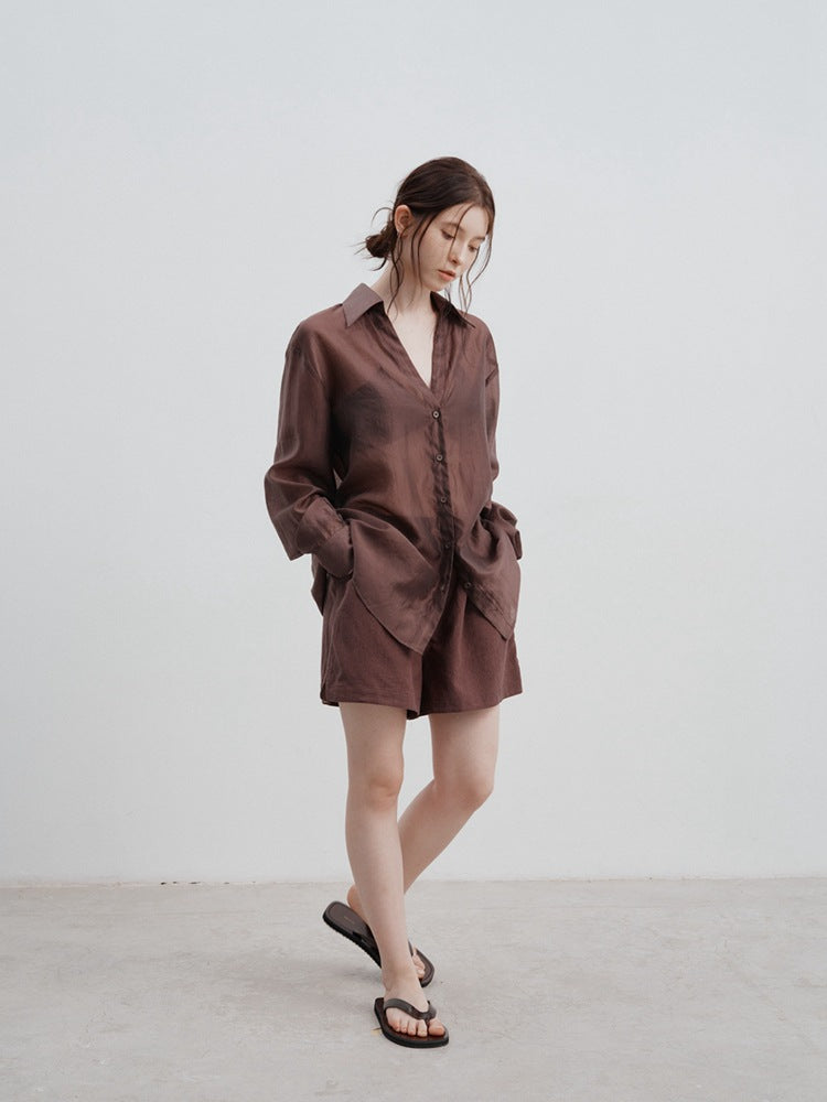 Vesper | High Waist A-line Wide Leg Shorts