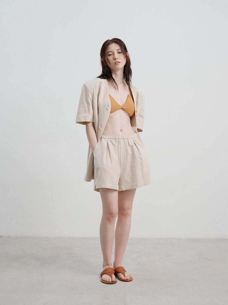 Vesper | High Waist A-line Wide Leg Shorts