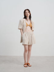 Vesper | High Waist A-line Wide Leg Shorts