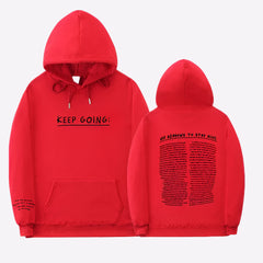 100 Reasons To Stay Alive Hoodie Red