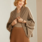 Luxurious Merino Wool Shawl Tan Shawls