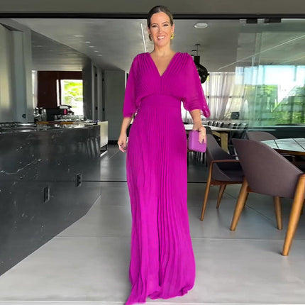 Elegant Eloise Maxi Dress Rose Red Dresses