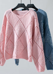 Elegant Sequin-Knit Sweater - OKOHOKO™ FASHION